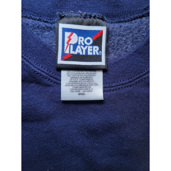 Vintage Dallas Cowboys Sweatshirt Unisex  L‎ Blue NFL 90s Spellout Logo Crewneck - Picture 3 of 6